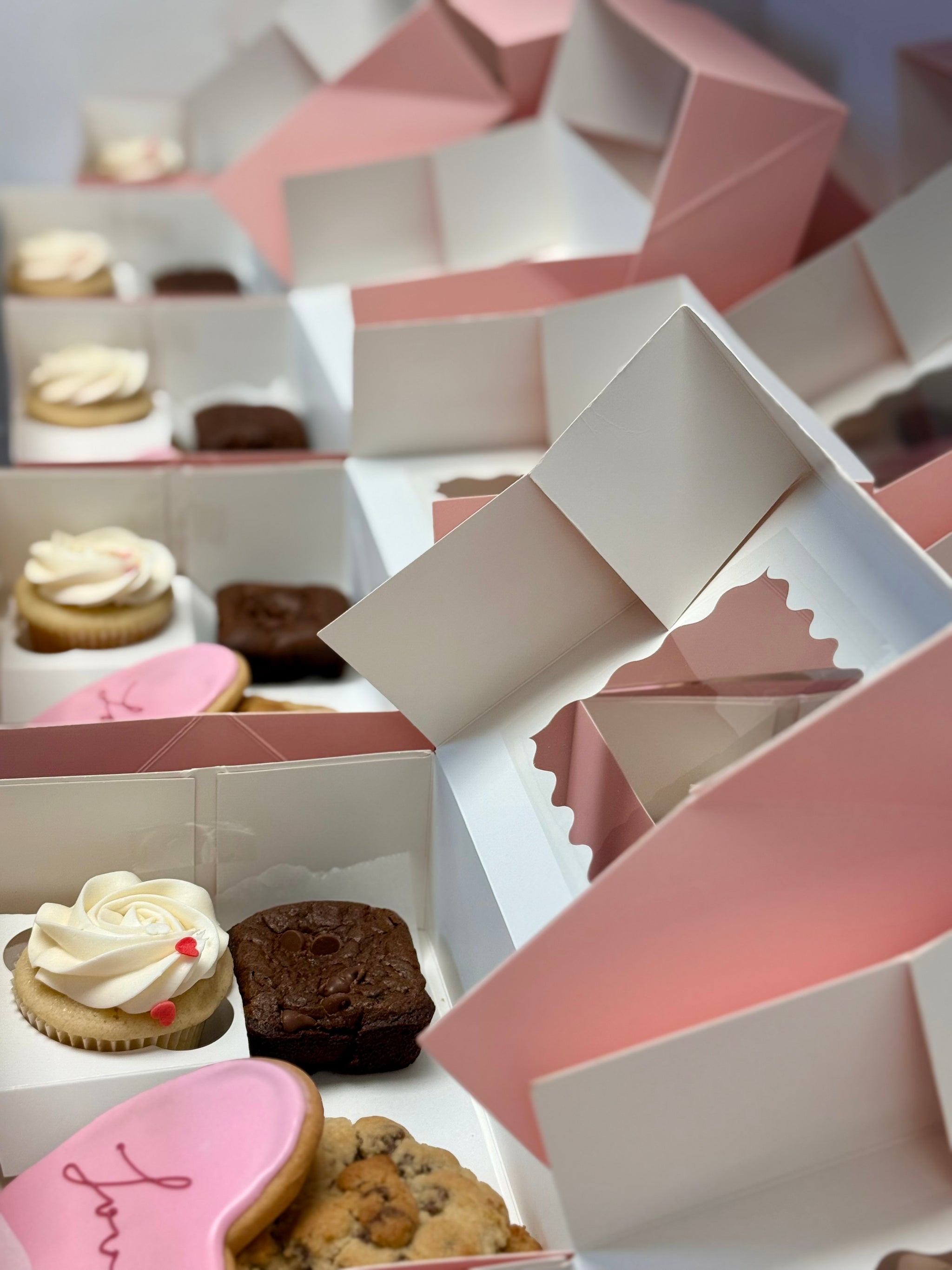 Corporate dessert order boxed by Baking is for Lovers