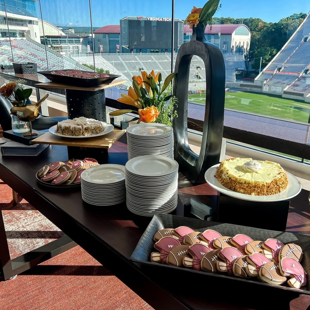 Catering setup of assorted treats