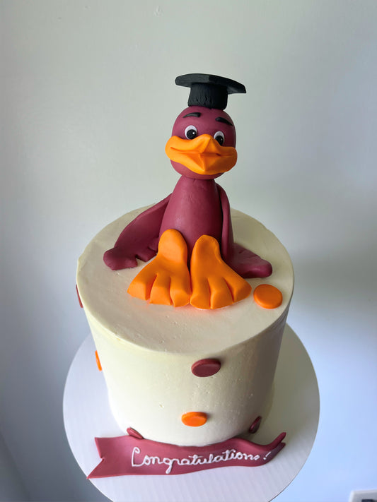 Hokie Made it! Cake