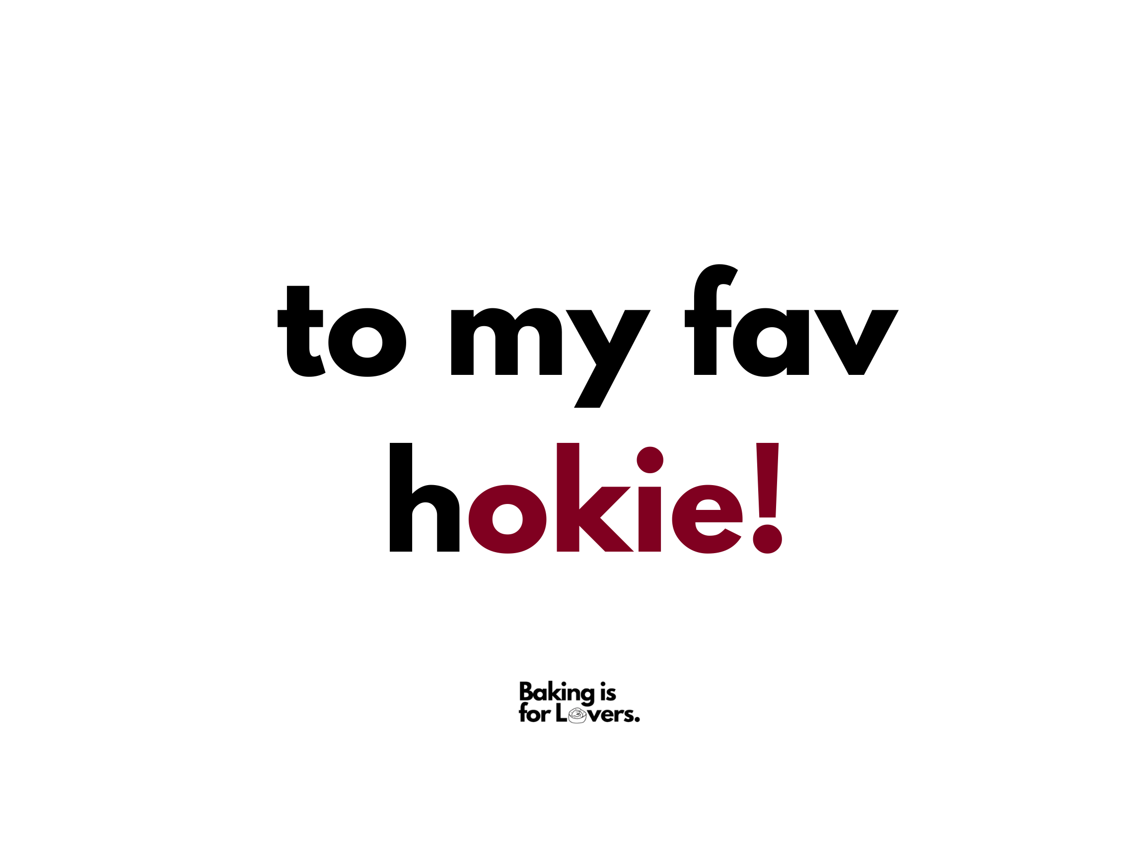 to my favorite hokie. postcard