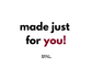 made just for you! postcard