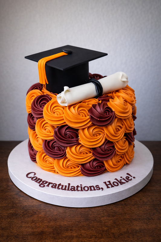 Caps Off to VT! Cake